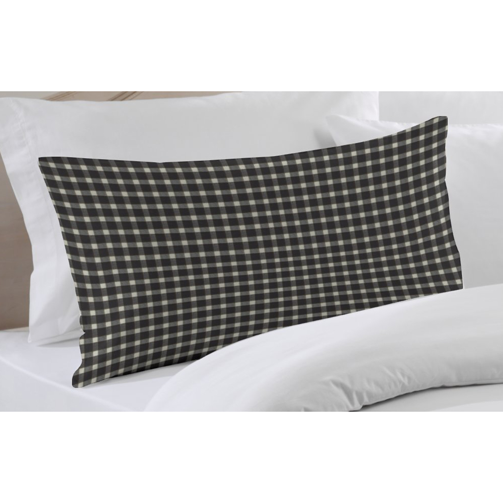 Black and White Buffalo Check Pillow Sham 27"W x 21"L